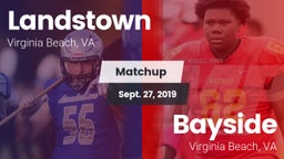 Matchup: Landstown High vs. Bayside  2019