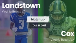 Matchup: Landstown High vs. Cox  2019