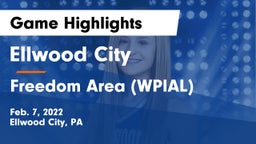 Ellwood City  vs Freedom Area  (WPIAL) Game Highlights - Feb. 7, 2022