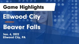 Ellwood City  vs Beaver Falls  Game Highlights - Jan. 6, 2022
