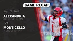 Recap: Alexandria  vs. Monticello  2016