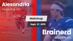 Matchup: Alexandria High vs. Brainerd  2019