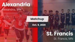 Matchup: Alexandria High vs. St. Francis  2020