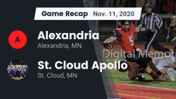 Recap: Alexandria  vs. St. Cloud Apollo  2020