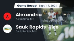 Recap: Alexandria  vs. Sauk Rapids-Rice  2021