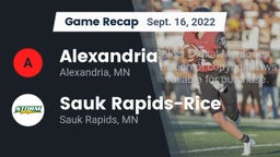 Recap: Alexandria  vs. Sauk Rapids-Rice  2022
