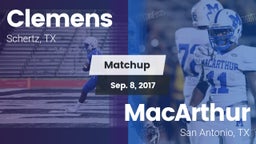 Matchup: Clemens  vs. MacArthur  2017