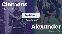 Matchup: Clemens  vs. Alexander  2017