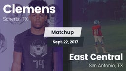 Matchup: Clemens  vs. East Central  2017