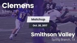 Matchup: Clemens  vs. Smithson Valley  2017