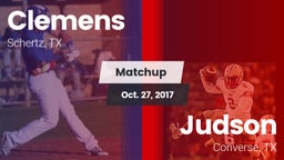 Matchup: Clemens  vs. Judson  2017