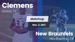 Matchup: Clemens  vs. New Braunfels  2017