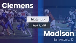 Matchup: Clemens  vs. Madison  2018