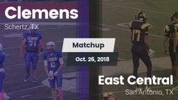 Matchup: Clemens  vs. East Central  2018