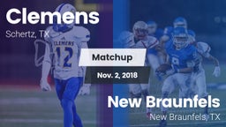 Matchup: Clemens  vs. New Braunfels  2018