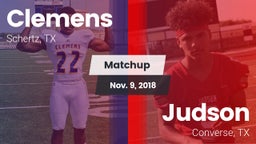 Matchup: Clemens  vs. Judson  2018