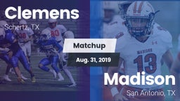 Matchup: Clemens  vs. Madison  2019