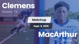 Matchup: Clemens  vs. MacArthur  2019