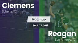 Matchup: Clemens  vs. Reagan  2019