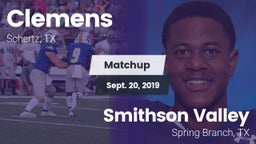 Matchup: Clemens  vs. Smithson Valley  2019