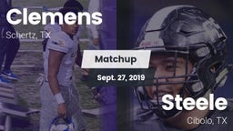 Matchup: Clemens  vs. Steele  2019