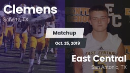 Matchup: Clemens  vs. East Central  2019