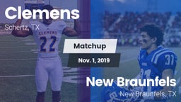 Matchup: Clemens  vs. New Braunfels  2019