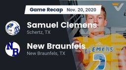 Recap: Samuel Clemens  vs. New Braunfels  2020
