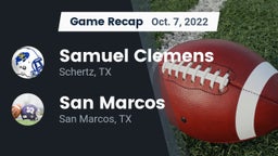 Recap: Samuel Clemens  vs. San Marcos  2022