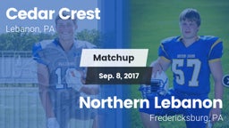 Matchup: Cedar Crest High vs. Northern Lebanon  2017