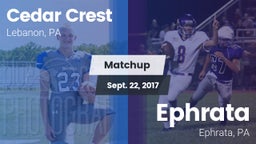 Matchup: Cedar Crest High vs. Ephrata  2017