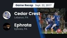 Recap: Cedar Crest  vs. Ephrata  2017