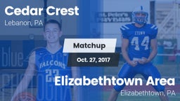 Matchup: Cedar Crest High vs. Elizabethtown Area  2017