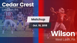 Matchup: Cedar Crest High vs. Wilson  2018