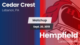 Matchup: Cedar Crest High vs. Hempfield  2019