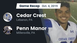 Recap: Cedar Crest  vs. Penn Manor  2019