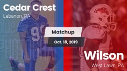 Matchup: Cedar Crest High vs. Wilson  2019