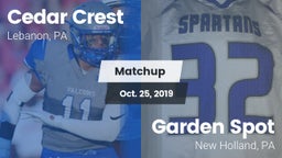 Matchup: Cedar Crest High vs. Garden Spot  2019