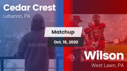 Matchup: Cedar Crest High vs. Wilson  2020