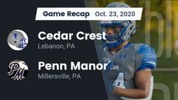 Recap: Cedar Crest  vs. Penn Manor  2020