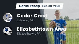 Recap: Cedar Crest  vs. Elizabethtown Area  2020