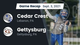 Recap: Cedar Crest  vs. Gettysburg  2021