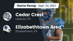 Recap: Cedar Crest  vs. Elizabethtown Area  2021