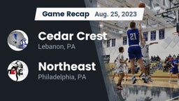 Recap: Cedar Crest  vs. Northeast  2023