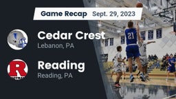 Recap: Cedar Crest  vs. Reading  2023