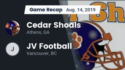 Recap: Cedar Shoals   vs. JV Football 2019