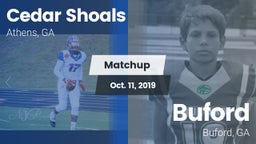 Matchup: Cedar Shoals High vs. Buford 2019