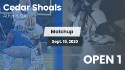Matchup: Cedar Shoals High vs. OPEN 1 2020