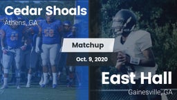 Matchup: Cedar Shoals High vs. East Hall  2020