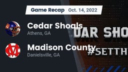 Recap: Cedar Shoals   vs. Madison County  2022